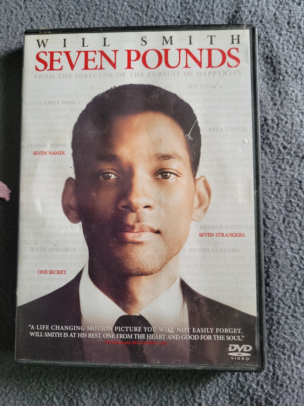 Will Smith Seven Pounds DVD
